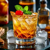 Хелп спэшл флип - коктейль с золотым ромом и абрикосовым ликёром